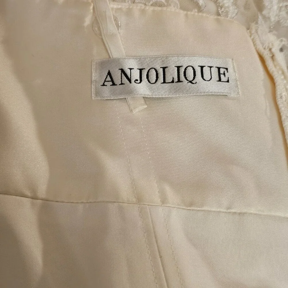 Anjolique‎ Ivory Strapless Wedding Dress 8